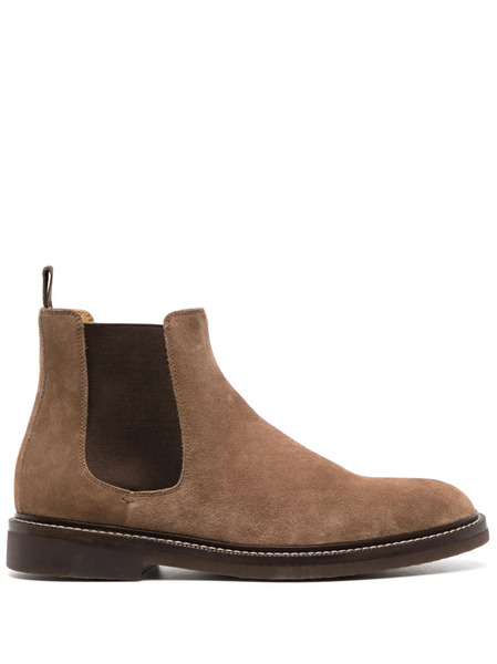  Brunello Cucinelli Suede Chelsea Boots - Brown 