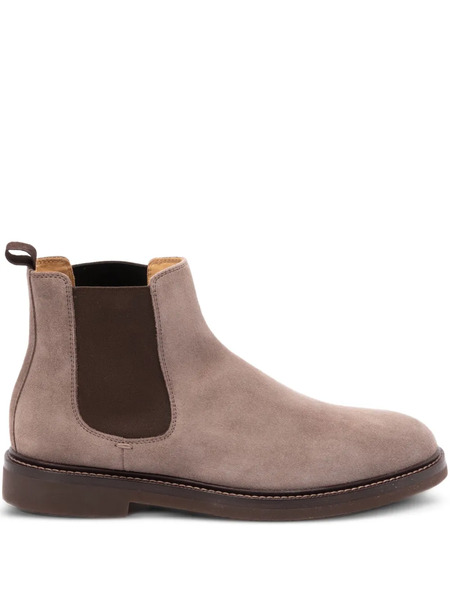  Brunello Cucinelli Suede Chelsea Boots - Neutrals 