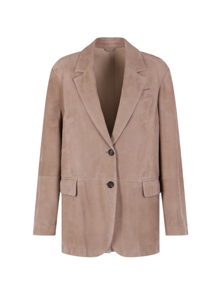  Brunello Cucinelli Suede Single-breasted Blazer - Brown 