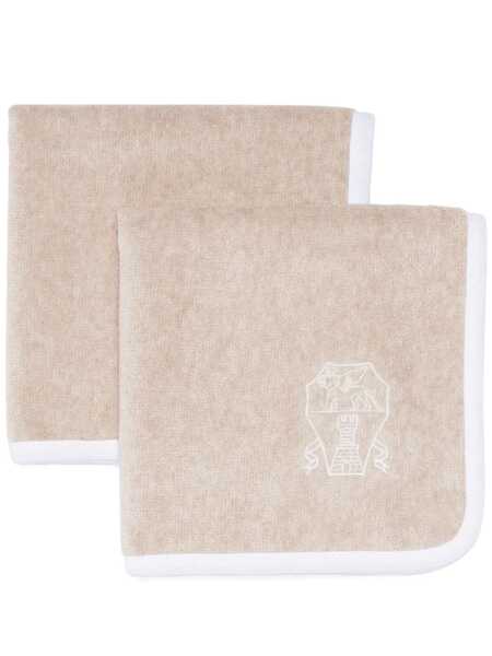  Brunello Cucinelli Terry-cloth Hand Towels (set Of Two) - Neutrals 
