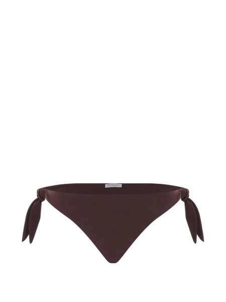  Brunello Cucinelli Tie-fastening Bikini Bottom - Brown 