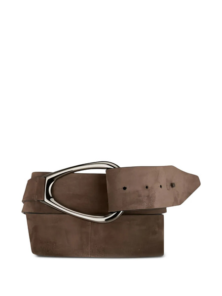  Brunello Cucinelli Triangle-buckle Belt - Brown 