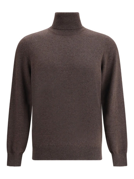  Brunello Cucinelli Turtleneck Cashmere Sweater - Brown 