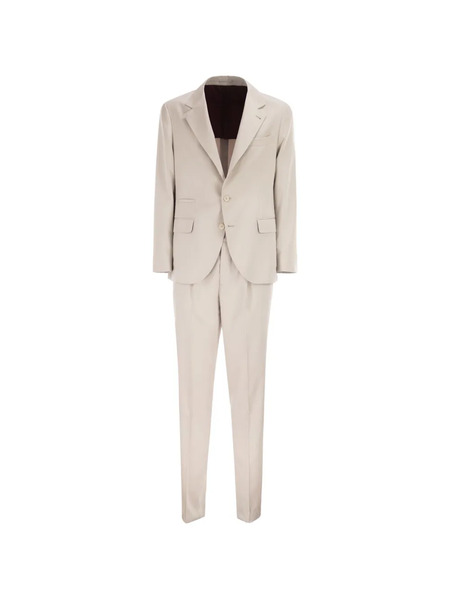  Brunello Cucinelli Two-button Pleated Suit - Neutrals 