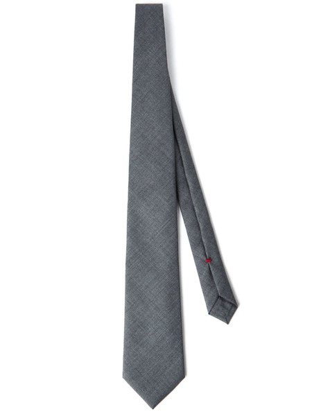  Brunello Cucinelli Virgin Wool Tie - Grey 