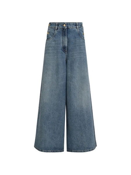  Brunello Cucinelli Wide-leg Jeans - Blue 