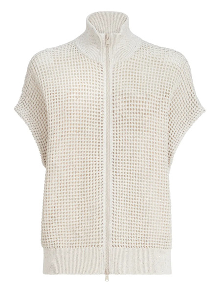  Brunello Cucinelli Zip Cardigan - Neutrals 
