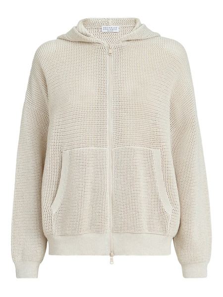  Brunello Cucinelli Zip-up Cardigan - Neutrals 