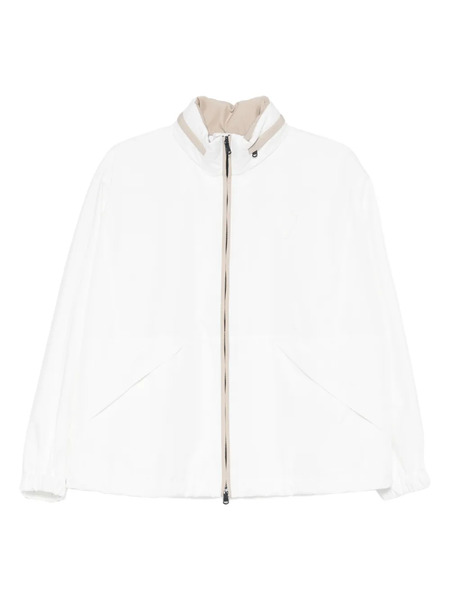  Brunello Cucinelli Zip-up Collar Jacket - White 
