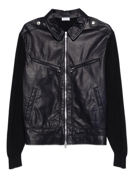  Brunello Cucinelli Zip-up Jacket - Blue 