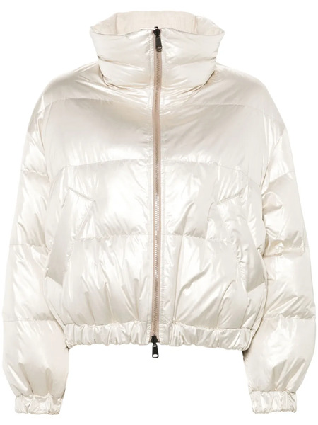  Brunello Cucinelli Zip-up Puffer Jacket - White 