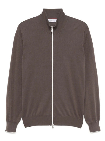  Brunello Cucinelli Zip-up Sweatshirt - Brown 