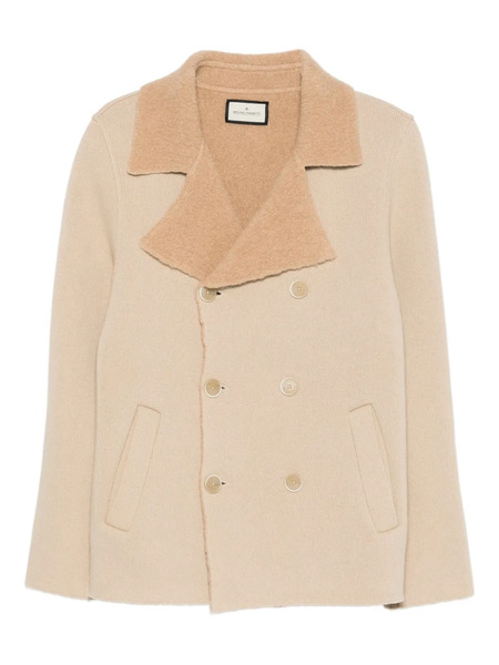  Bruno Manetti Double-breasted Peacoat - Neutrals 