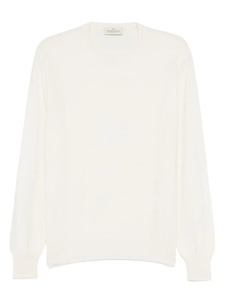  Bruno Manetti Fine-knit Jumper - 019 White 