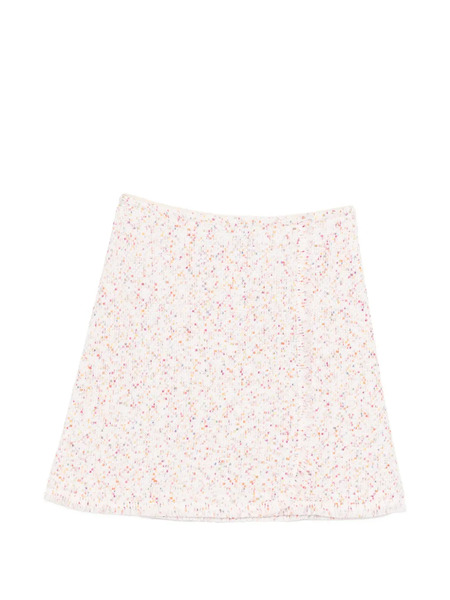  Bruno Manetti Fringed Mini Skirt - White 