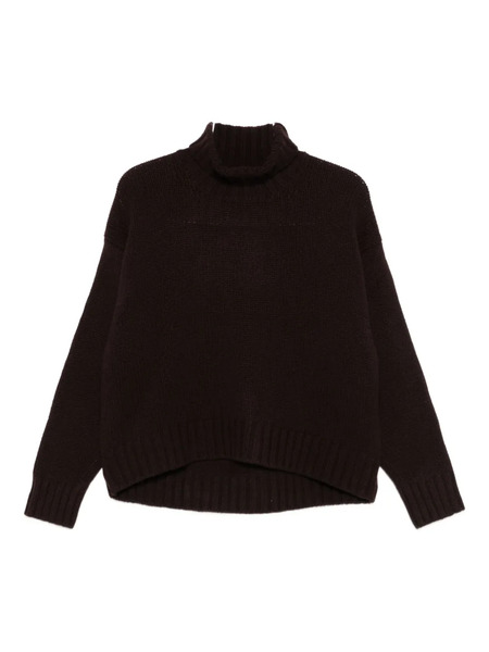  Bruno Manetti Ribbed-trim Jumper - Brown 