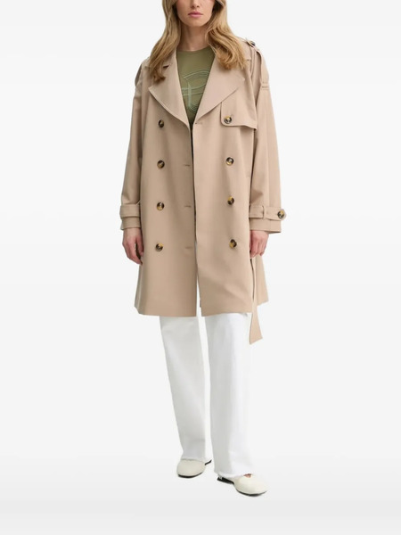  Bruuns Bazaar Double-breasted Belted Trench Coat - Neutrals 