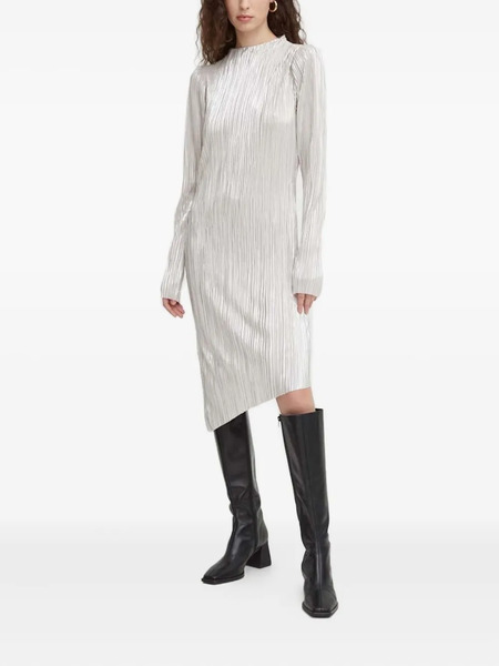  Bruuns Bazaar Metallic-effect Asymmetric Dress - Grey 