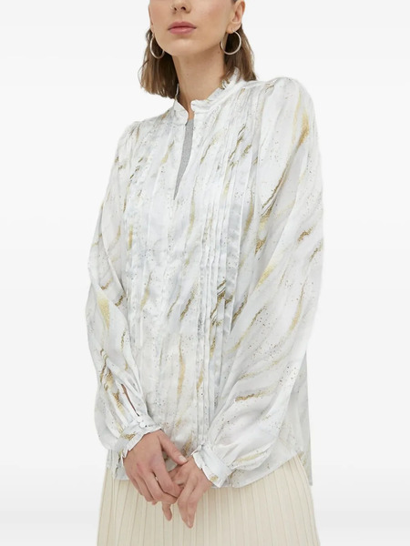  Bruuns Bazaar Pleated Blouse - White 