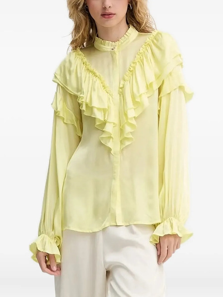  Bruuns Bazaar Ruffled Blouse - Yellow 