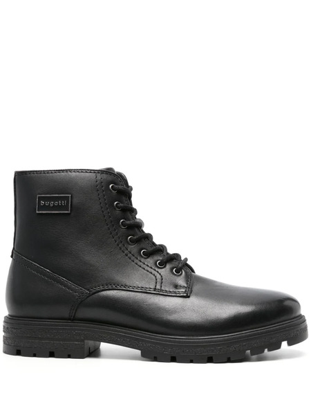  Bugatti Zaru Leather Ankle Boots - Black 