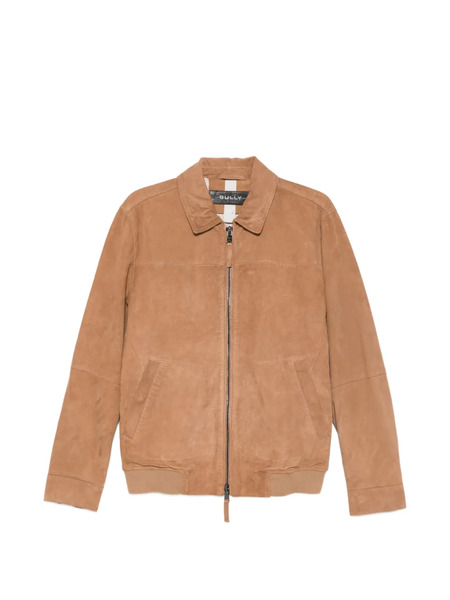  Bully Zip-up Suede Jacket - Brown 