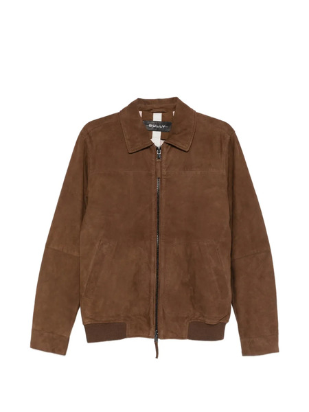  Bully Zip-up Suede Jacket - Brown 