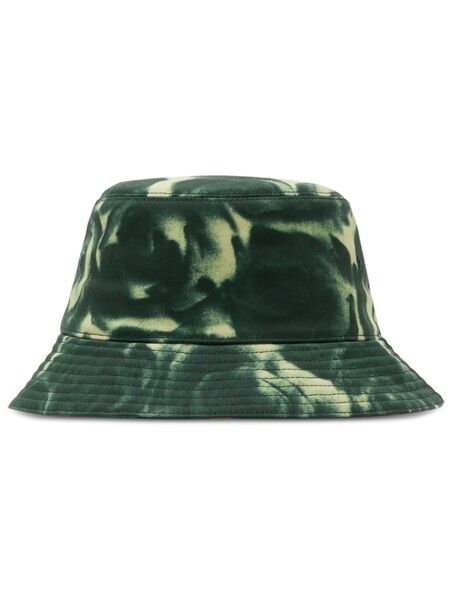  Burberry Abstract-pattern Print Cotton Bucket Hat - Green 