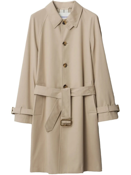  Burberry Buttoned Trench Coat - Neutrals 