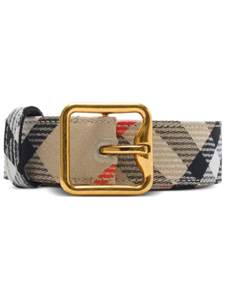  Burberry Check B-line Belt - Neutrals 