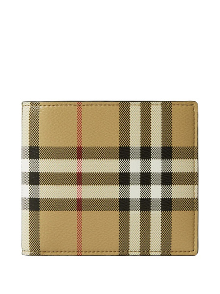  Burberry Check Bi-fold Wallet - Neutrals 