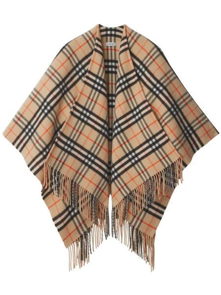  Burberry Check Cape - Neutrals 