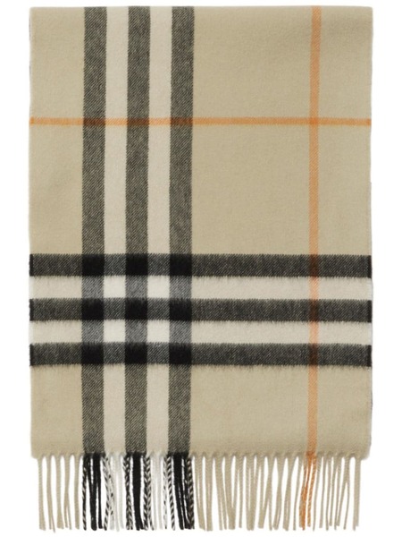  Burberry Check Cashmere Scarf - Neutrals 