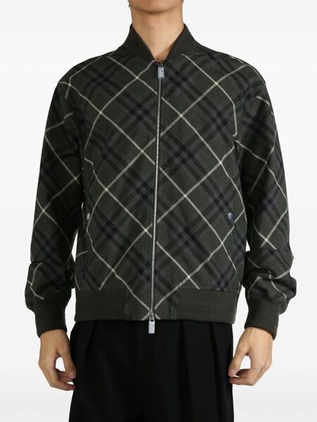  Burberry Check Jacket - Grey 