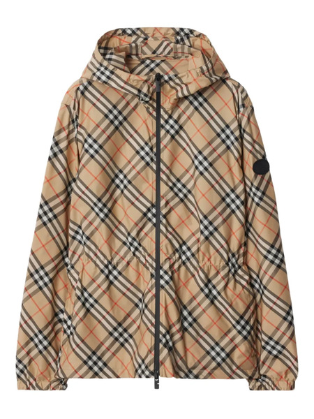  Burberry Check Lightweight Jacket - Neutrals 