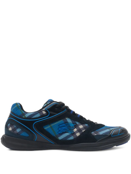  Burberry Check Matrix Sneakers - Blue 