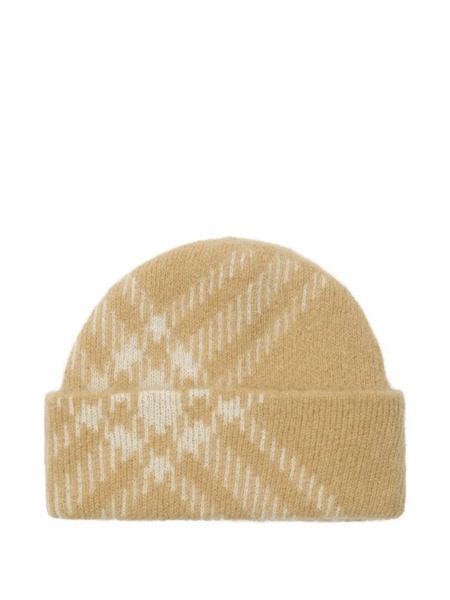  Burberry Check-pattern Beanie - Neutrals 