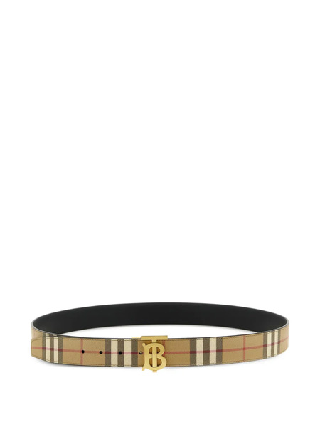  Burberry Check-pattern Belt - Neutrals 