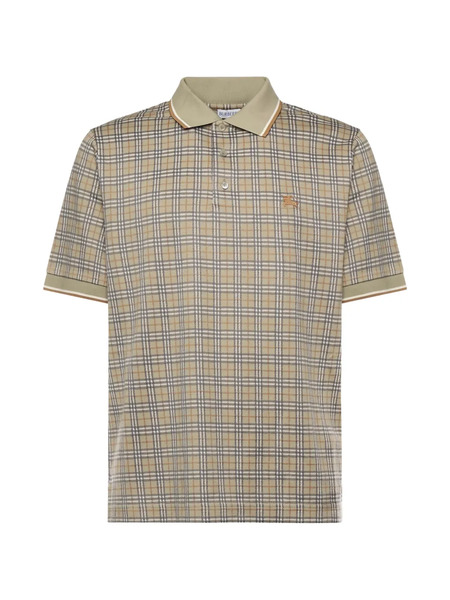 Burberry Check-pattern Polo Shirt - Neutrals 