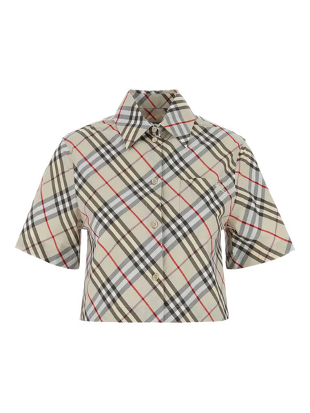  Burberry Check-pattern Short-sleeves Shirt - Neutrals 