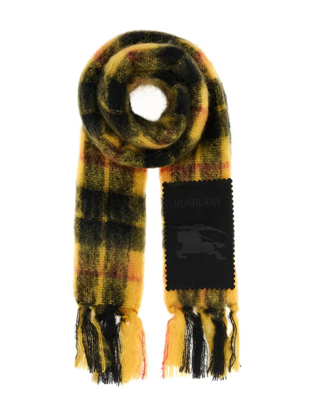  Burberry Check Scarf - Yellow 