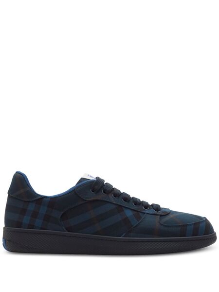  Burberry Check Terrace Sneakers - Blue 