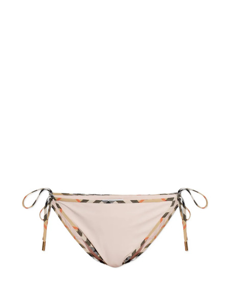  Burberry Check-trim Bikini Bottoms - Neutrals 