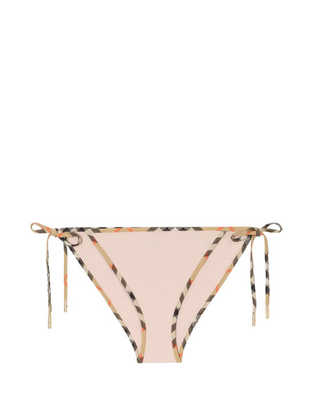  Burberry Check Trim Bikini Briefs - Pink 