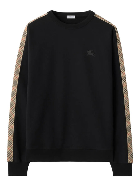  Burberry Check-trimmed Sweatshirt - Black 