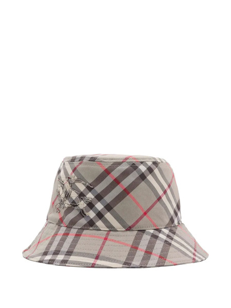  Burberry Checked Bucket Hat - Grey 