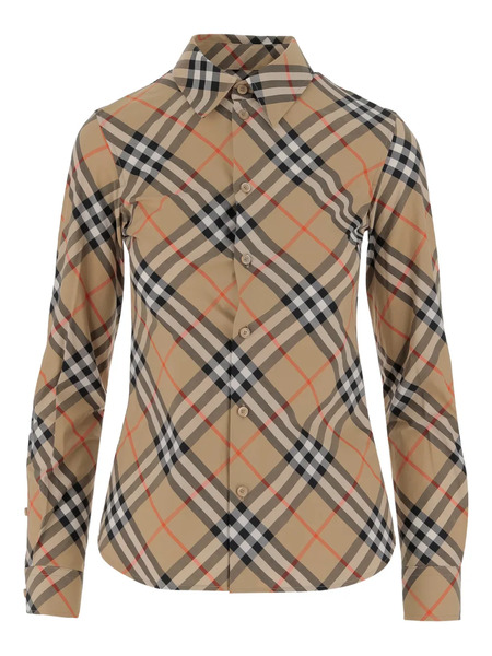  Burberry Checked Shirt - Neutrals 