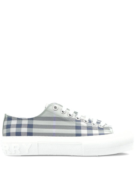  Burberry Checked Sneakers - Grey 