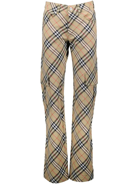  Burberry Checked Trousers - Neutrals 