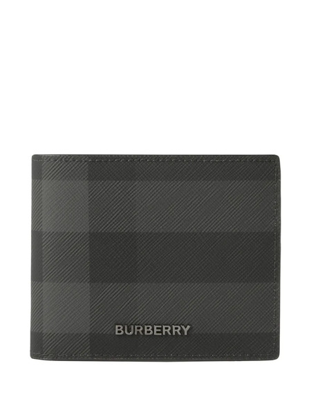  Burberry Checked Wallet - Grey 